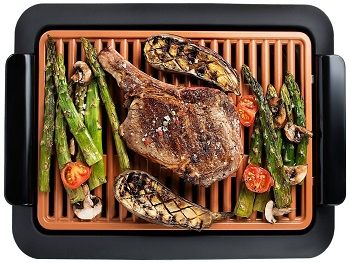 GOTHAM STEEL Smokeless Electric Grill, Portable and Nonstick As Seen On TV
